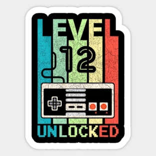 Level 12 Video 12th Birthday Sticker